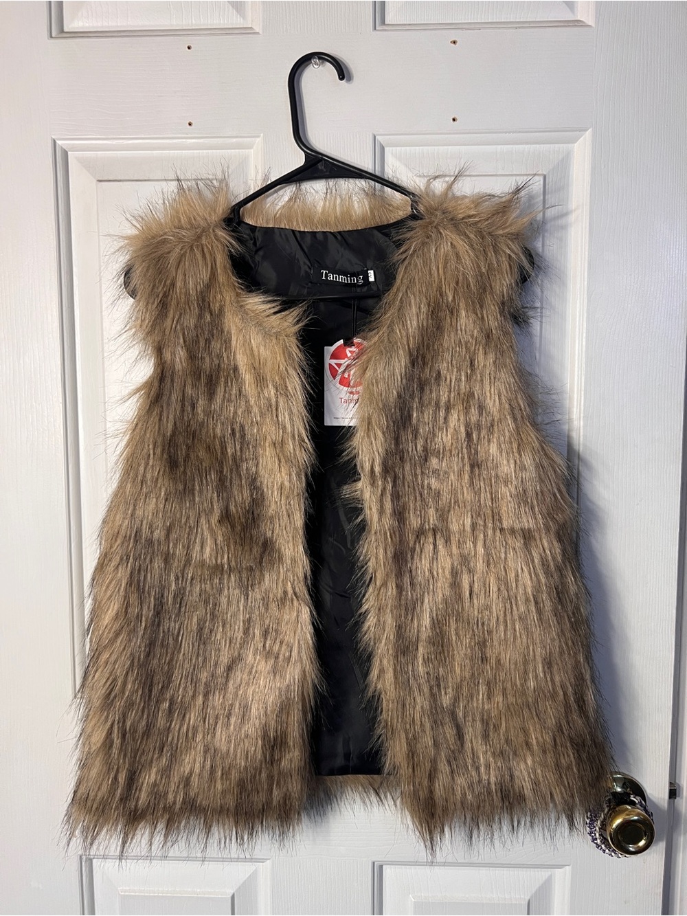 NWT Retro Faux Fur Vest